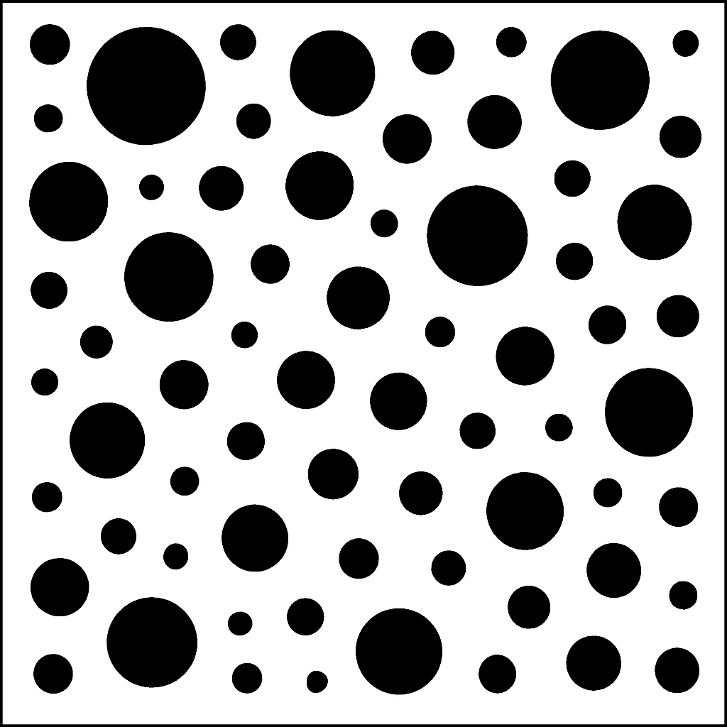 Motif tôle perforée bulles