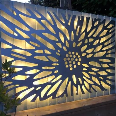 Tôle métallique perforée décorative