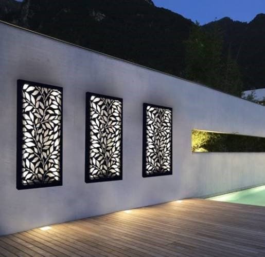 Tôle métallique perforée décorative motifs floraux